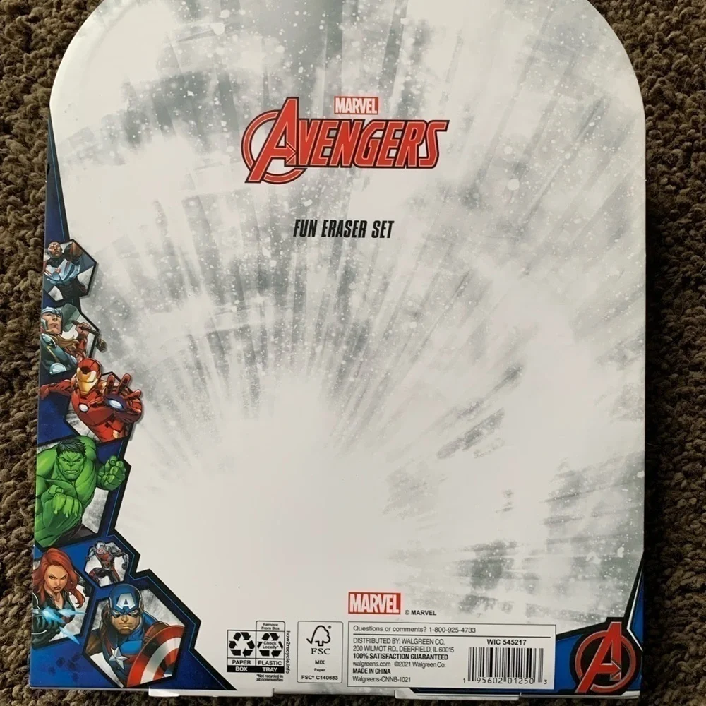 Marvel Avengers Fun Eraser Set - Picture 2 of 2